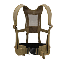 Outdoor military fan tactical waist cover chest hanging sling shoulder strap lanyard H belt multi-function outer belt Breathable light