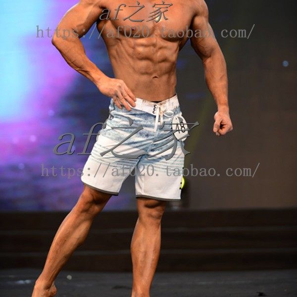 Men's Speed Dry Fitness Competition Beach Pants Wave Easy Surf Shorts Sports Summer Mid Pants Kneecap 50% Pants-Taobao