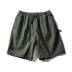 GBOY mùa hè overalls quần nam thương hiệu quần short lỏng lẻo phiên bản Hàn Quốc hoang dã của xu hướng quần thẳng năm điểm quần - Crop Jeans quần jogger kaki Crop Jeans