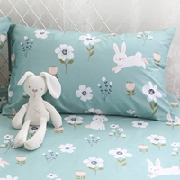 Vỏ gối thỏ trắng cặp cotton 100% cotton dày gối hoạt hình dễ thương trẻ em độc thân 40x60 - Gối trường hợp gối hơi cao cấp