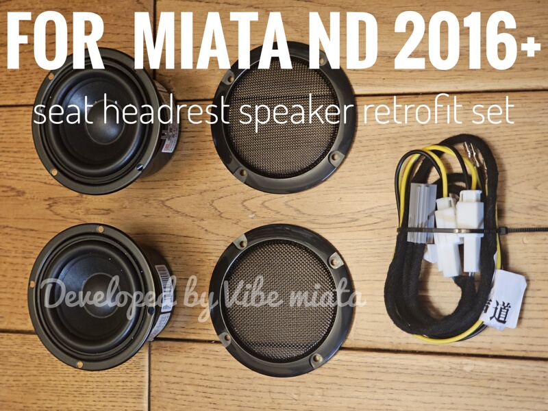 Mx5 Nd Seat Speaker Kit Miata Nd Headrest Speaker Retrofit Set