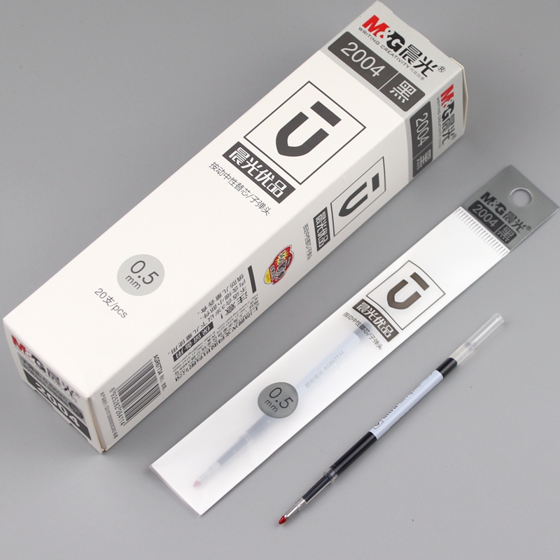 Morning light preferred neutral pen core 2004 spring 0 5mm bullet head presses the core fine rod presses the water pen core