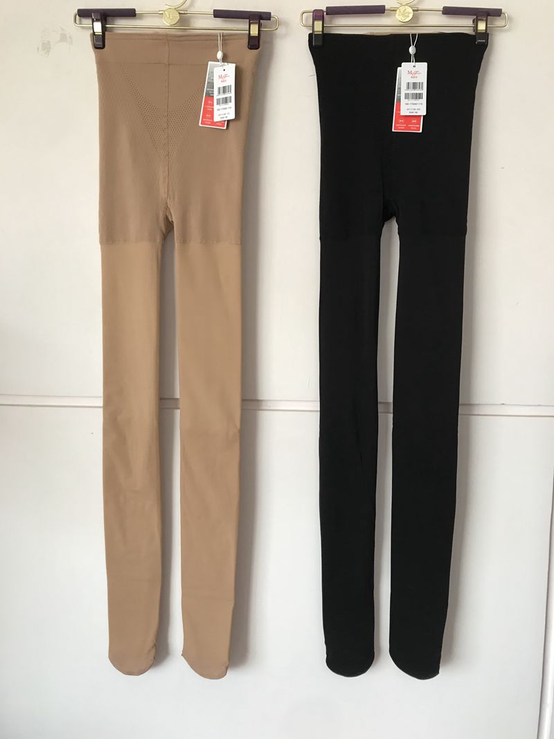 Manniffin 20111158 pure color lady high waist uncomfortable short - thick heat pantyhose