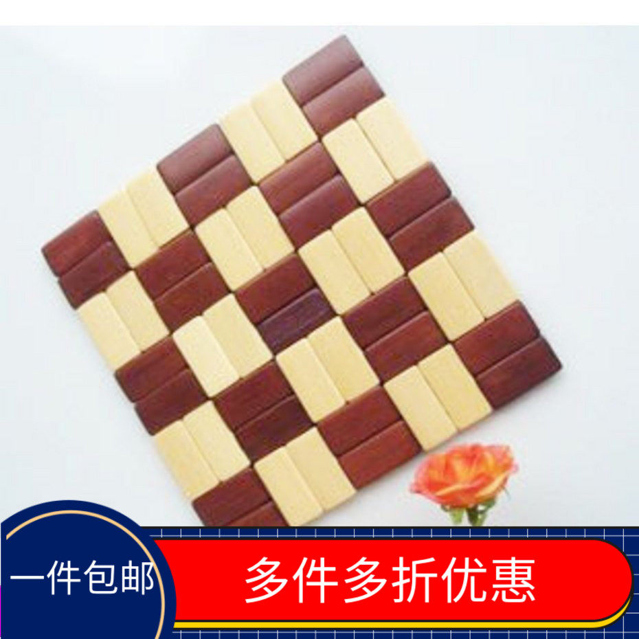 A high quality square bamboo insulation pad cup cup cup cup cup cup cup cup cup cushion natural bamboo mat