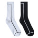 yoyolab linear sports socks hot style handsome couple black and white striped mid-tube socks all-match basic casual socks