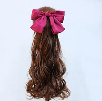 The ponytail wig female butterfly hair hair card long curly hair dumb ponytail short curl wave