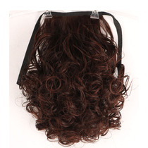 Wig tail curl hair short grab clamp wig female short roll horse tail wig wave fake horse tail grab clamp