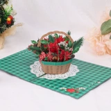 Рождественская трехмерная открытка, карточки для письма, DIY, подарок на день рождения, 3D, делается под заказ