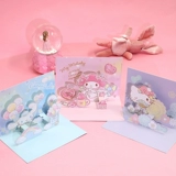 Sanrio, Hello Kitty, трехмерная складная открытка, детские карточки, DIY, 3D