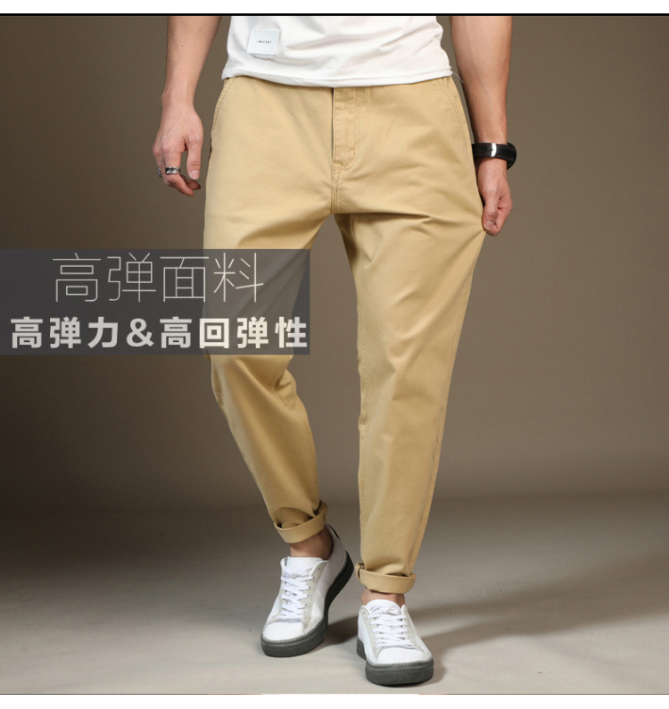 Mùa đông dày cộng với nhung dày quần thường nam kích thước lớn đàn hồi chân lỏng lẻo cộng với phân bón quần áo nam XL quần jean nam