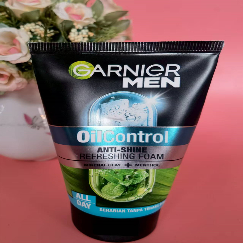 Thai Garnier Men's Mineral Facial Cleanser Oil Control Refreshing Hydrating Firming Pore Cleansing Cream Authentic Product