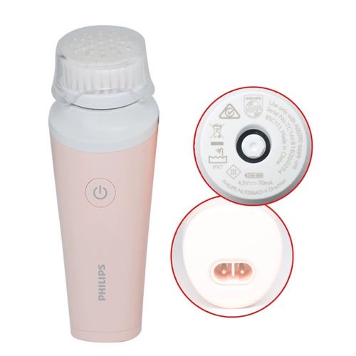 Philips, оригинальное очищающее молочко, маленькая водонепроницаемая щеточка для умывания подходит для мужчин и женщин, очищение пор, глубокое очищение