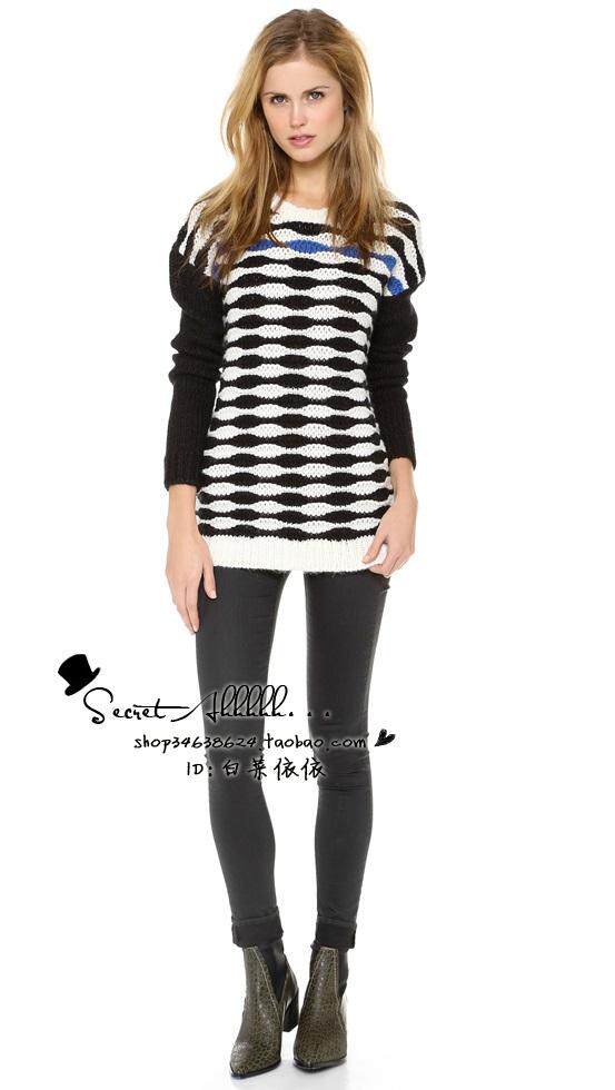 (5 5% off special clearance) wavy striped pullover