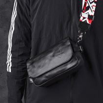 Hong Kong Korean ribbon mens shoulder bag men and women leather shoulder bag Japanese casual Oxford cloth mens bag