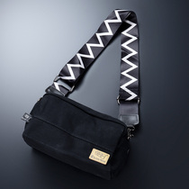 Korean version of the trend canvas mens crossbody chest bag leisure Japanese and Korean youth shoulder bag Street men and women