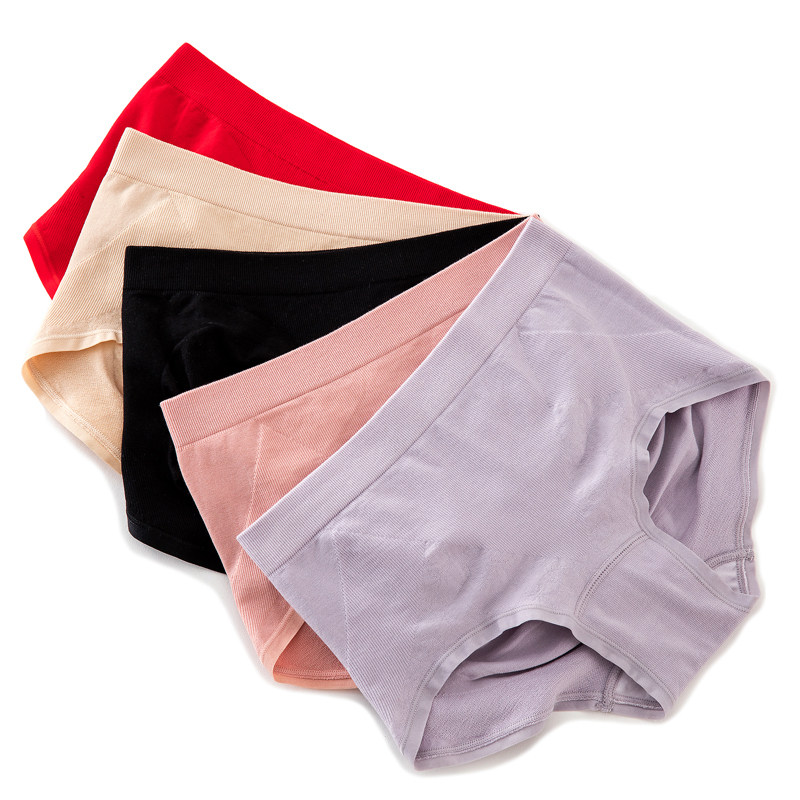 Fimage comfortable seamless light belly shorts waist hip women's briefs breathable cotton crotch safety pants