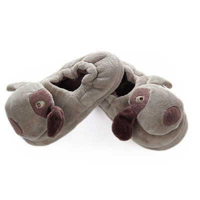 Pantoufles enfants en suède pour hiver - semelle plastique - Ref 1018330 Image 18