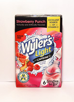 Spot * USA Wylers Light Strawberry Punch sugar-free mixed flavored drinking powder 17 4G