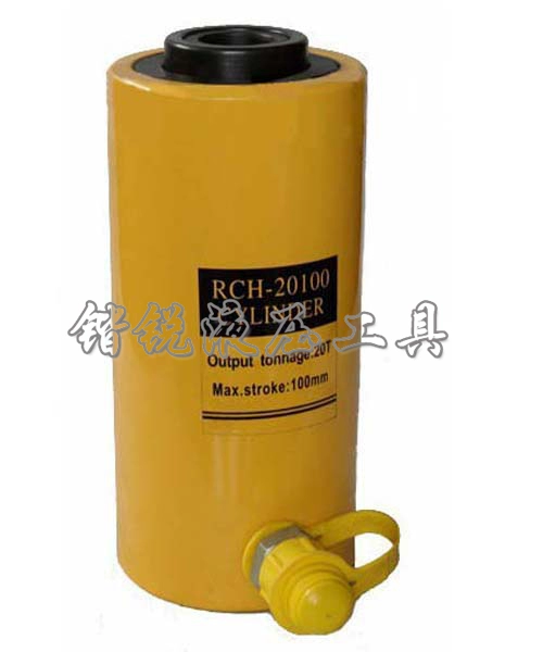 RCH-20100 jack thủy lực rỗng xi lanh điện 20 tấn công cụ nâng 100mm bơm tay thủy lực 2 chiều