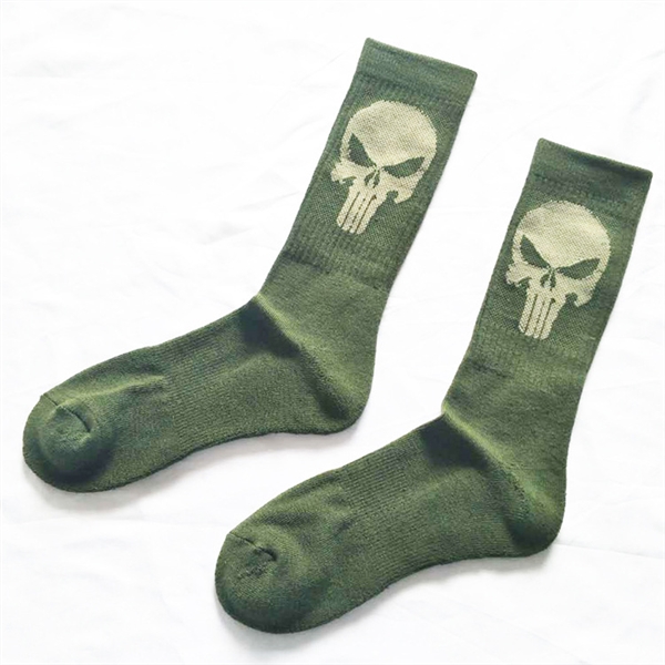 Phim hoạt hình cá tính châu Âu và Mỹ sê-ri Marvel đôi cotton nửa vớ terry Siêu nhân nam thể thao vớ sàn - Vớ thể thao tất uniqlo