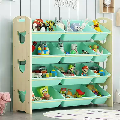 Children's toy storage layer rack solid wood storage box kindergarten classification cabinet baby bookshelf toy storage artifact home