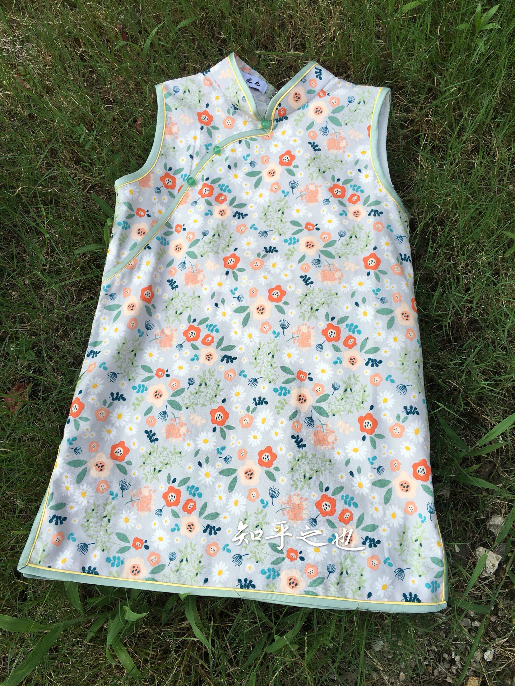 It is also known that the original cotton cloth is small qipao children's clothes