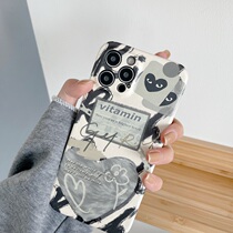 iPhone12 Japan-ROK Tide Card Black Loving 11Promax Couple Xxs male and female 7p8plus Soft xr mobile phone shell