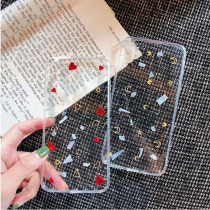 Drip Gel Fritillary Loving Moon iphone1211promaxxr Transparent X Silicone 8plus Woman 7 Soft 6 Phone Shell