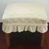 Crystal velvet padded stool cover Stool cover Makeup stool cover Customizable bed cabinet cover Table cover 2