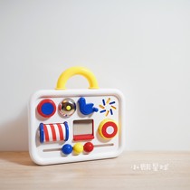 UK Ambi multifunctional toy box baby portable organ box busy board fine motion puzzle toy