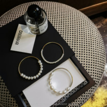 JZ STU ◆ exclusive cold fragrance US 14K gold wash hands without picking flawless natural pearl bracelet