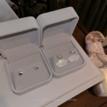 JZ STU careful machine flawless natural fresh water Bright Pearl ginkgo shell 14K gold stud earrings