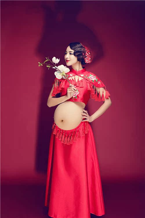 2019 phiên bản tiếng Hàn mới của chủ đề studio ảnh phụ nữ mang thai ảnh quần áo gạc xác ướp quần áo ảnh phụ nữ mang thai chụp ảnh quần áo váy bầu