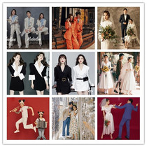 Couple wedding theme costume macaron suit suit suit studio Studio tour Street Photo fashion photo clothing