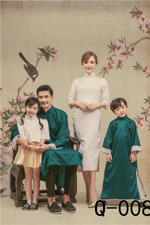 Quần áo chụp ảnh trẻ em 2019 mới trang phục phụ huynh-trẻ em Trang phục chân dung gia đình quần áo gia đình mùa đông