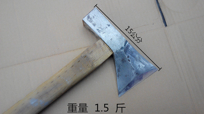 Forged woodworking axe All-steel woodworking axe Single-edged partial-blade woodworking axe Hao Ji blacksmith forged