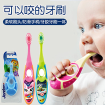 Norway Jordan baby small head fine soft hair tooth guard cleaning training milk toothbrush baby children 0-2-3-5 years old