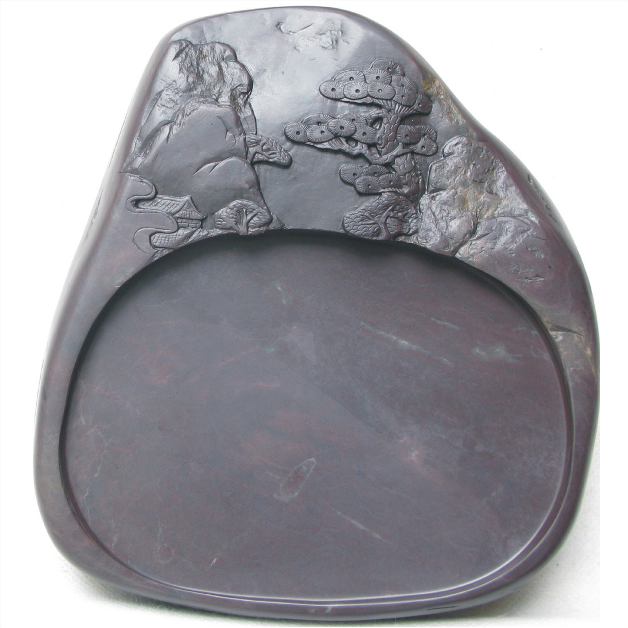 艺林端砚】18.5*16.5*3.5cm端砚7英寸老麻子坑7647#松风雅居砚