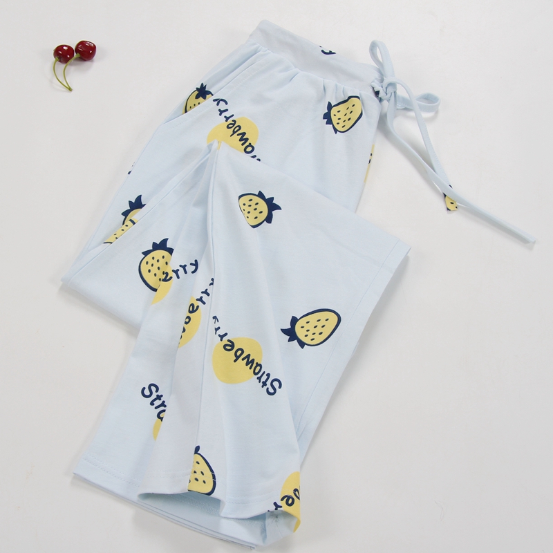 Quần pyjama nữ mùa đông quần cotton hoạt hình đan kích thước lớn lỏng lẻo phần mỏng kích thước lớn bên ngoài mặc quần nhà mùa xuân và mùa thu quần kaki nam đẹp