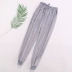 Mùa thu và mùa đông những người yêu thích flannel đồ ngủ nam và nữ dày ấm kích thước lớn san hô lông cừu nhà quần gần miệng quần áo thể thao Quần tây
