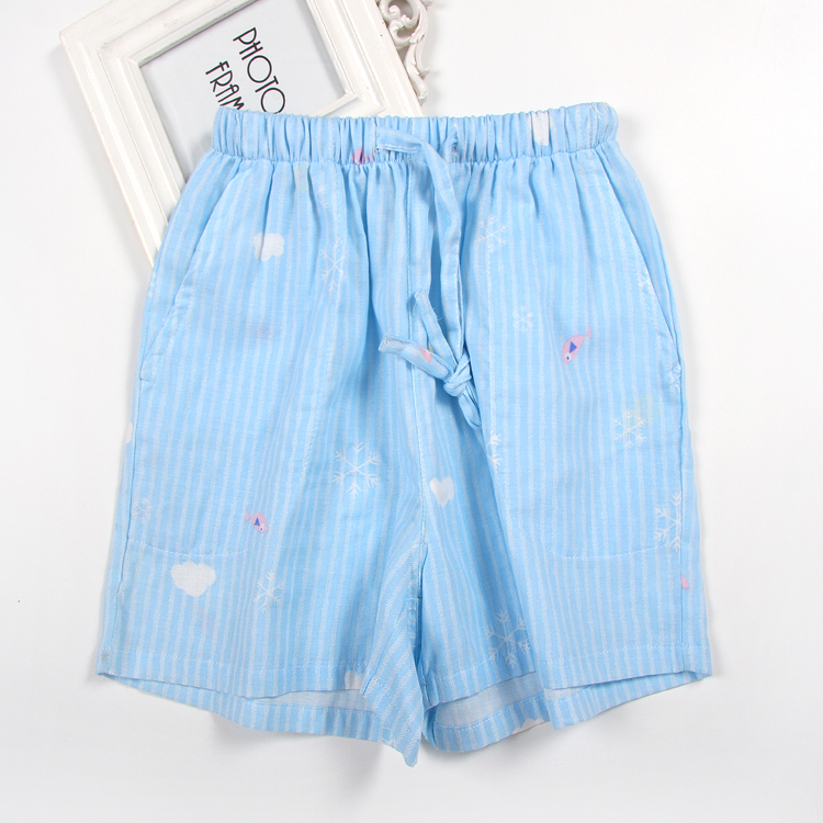 Đôi cotton sợi cotton dễ thương quần ngủ nữ mỏng dễ thương hào phóng hoa cotton quần short giản dị nhà quần quần sooc nam