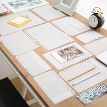 Diary notebook simple sticker loose-leaf storage bag hand account inner core pvc zipper bag a6 paging bag single insert