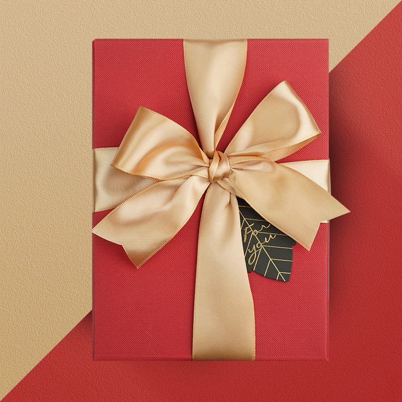 New Year's gift wrapping paper large size high-quality knot wedding box ribbon material set birthday gift paper boys