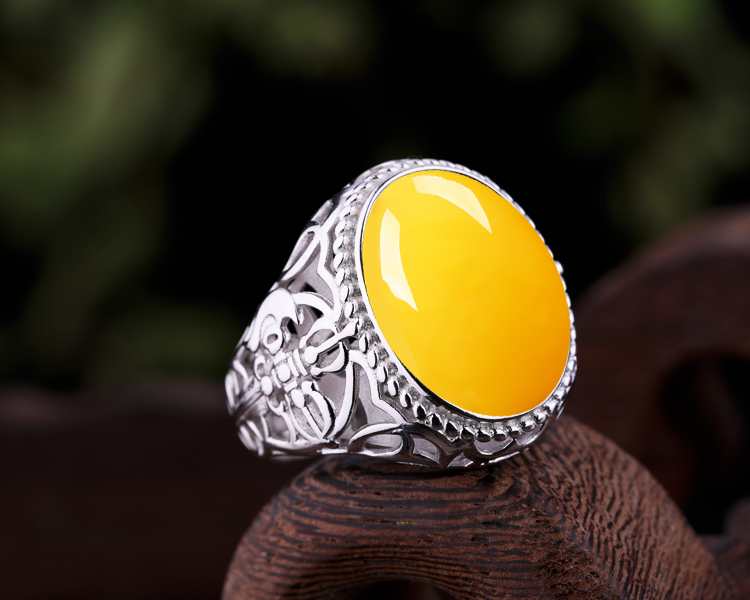 Thiết lập bạc sterling Nhẫn bạc 925 hỗ trợ trống rỗng sáp ong Nam nhẫn hỗ trợ nhẫn đỏ 15 * 19 14 * 20 16 * 18 nhẫn dr