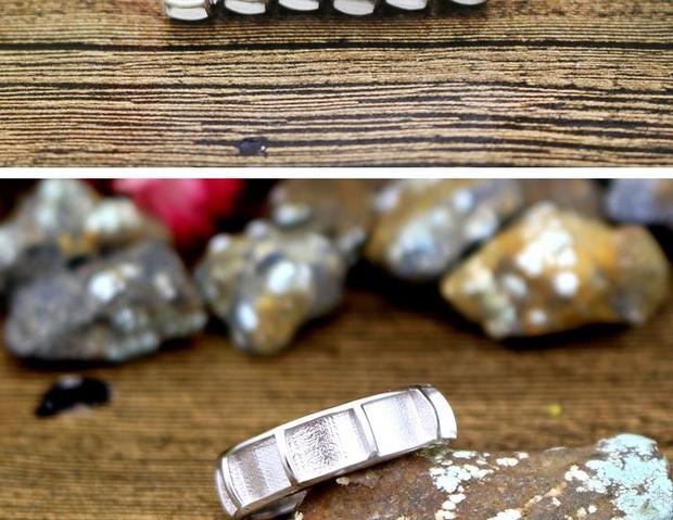 S925 sterling bạc mạ vàng trắng nhẫn trống hỗ trợ dát nhẫn hổ phách hỗ trợ nam nhẫn giữ nhẫn nhẫn ngọc lam nhẫn bạc nam