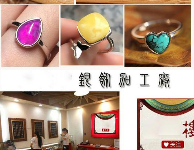 S925 bạc sika hươu sterling bạc trâm hỗ trợ trống có thể được thiết lập với sáp ong hổ phách tám hạt phụ kiện cài áo giá rẻ