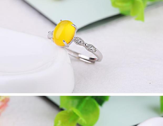 S925 sterling bạc nhẫn trống hỗ trợ nữ dát đá quý mặt bạc khay trống hỗ trợ nhẫn sáp ong hỗ trợ cài đặt 7 * 9 - Nhẫn nhẫn cặp pnj