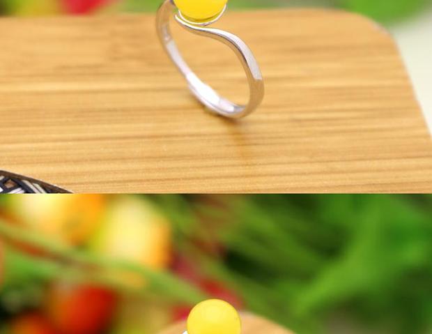 Nhẫn bạc 925 sterling trống khay DIY khảm hổ phách màu ngọc lam ngọc nữ thiết lập bạc sterling với 8-11 hạt nhẫn cặp