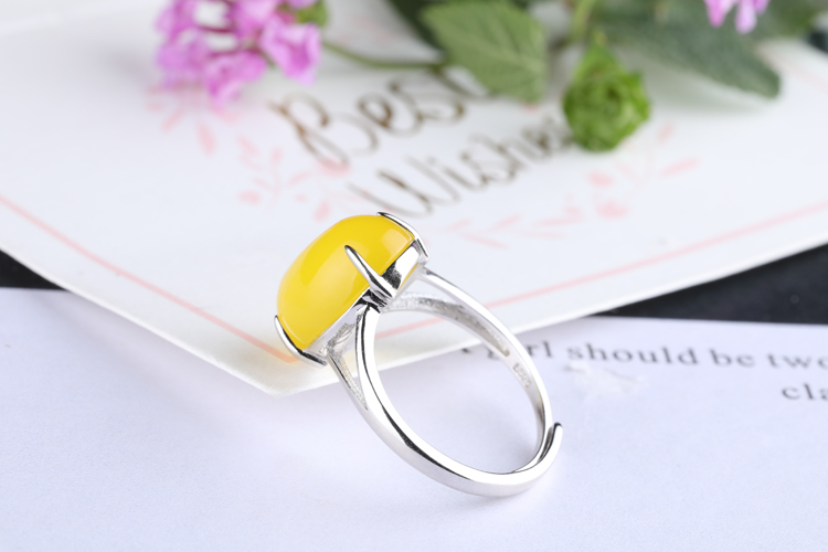 S925 sterling silver ring trống hỗ trợ thiết lập 10 * 14 7 * 9 8 * 10 11 * 13 9 * 12 12 * 15