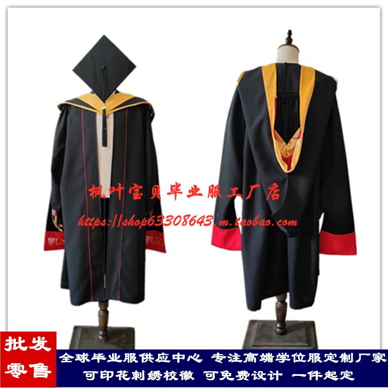 USC学士服&硕士服&博士服全攻略!南加大毕业绶带定制PHD专属款也太绝了吧!-工作服-淘宝好物网